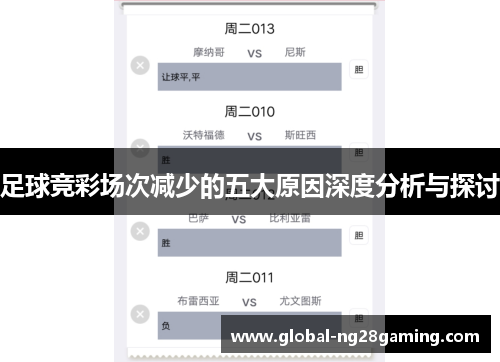 足球竞彩场次减少的五大原因深度分析与探讨